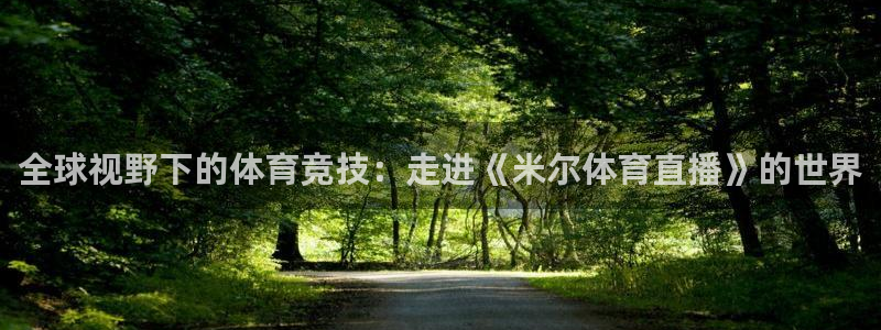 飞速体育直播免费观看：全球视野下的体育竞技：走进《米尔体育直播》的世界